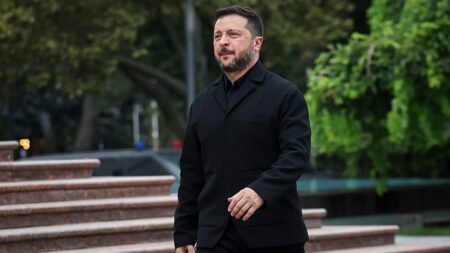 Zelenskyy’s plane ‘almost hit’ by drone en route to Oslo