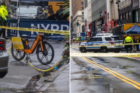 Delivery woman killed in NYC’s Herald Square as dump truck plows into e-bike, drives off