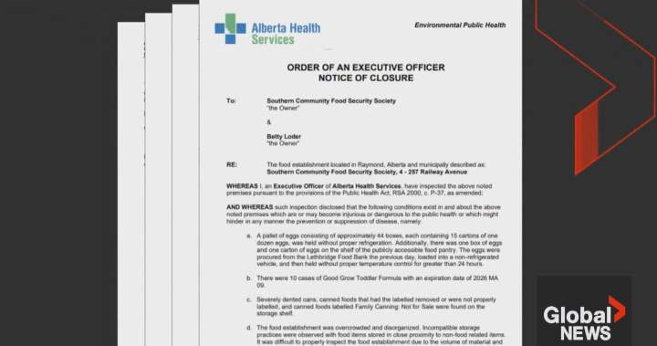 Southern Alberta charity closes permanently following AHS shutdown