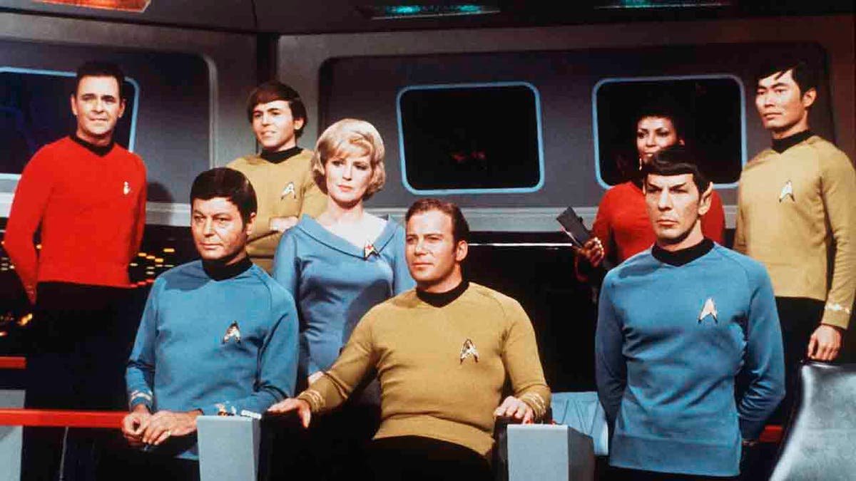 The cast of Star Trek