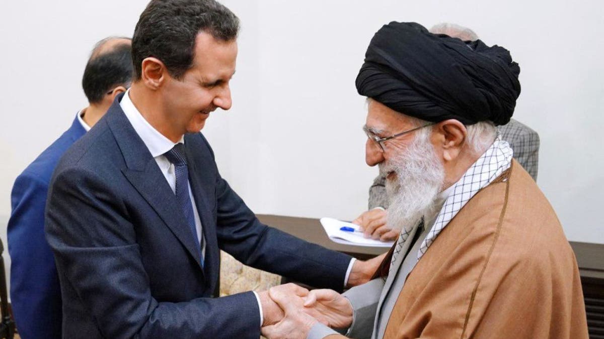 Iran's religious leader Ayatollah Ali Khamenei (R) meets Syrian leader Bashar al-Assad (L) in Tehran, Iran on February 25, 2019. 