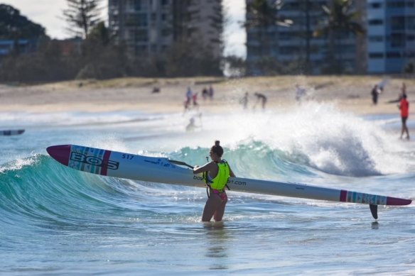 Nikki Bamforth said she would sometimes look “like an Oompa-Loompa” painted in zinc sunscreen at the Nippers and surf life-saving events she competed in during 11 years in the sport.