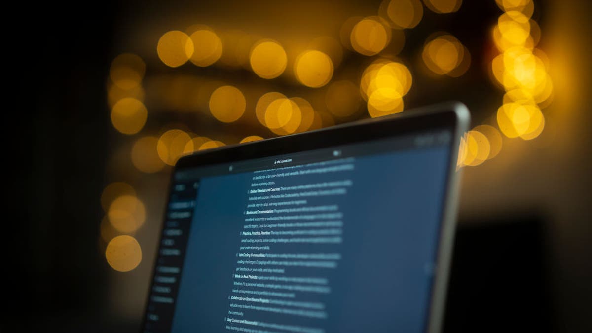 A laptop screen is seen with the OpenAI ChatGPT website active in this photo illustration on 02 August, 2023 in Warsaw, Poland. (Photo by Jaap Arriens/NurPhoto via Getty Images)