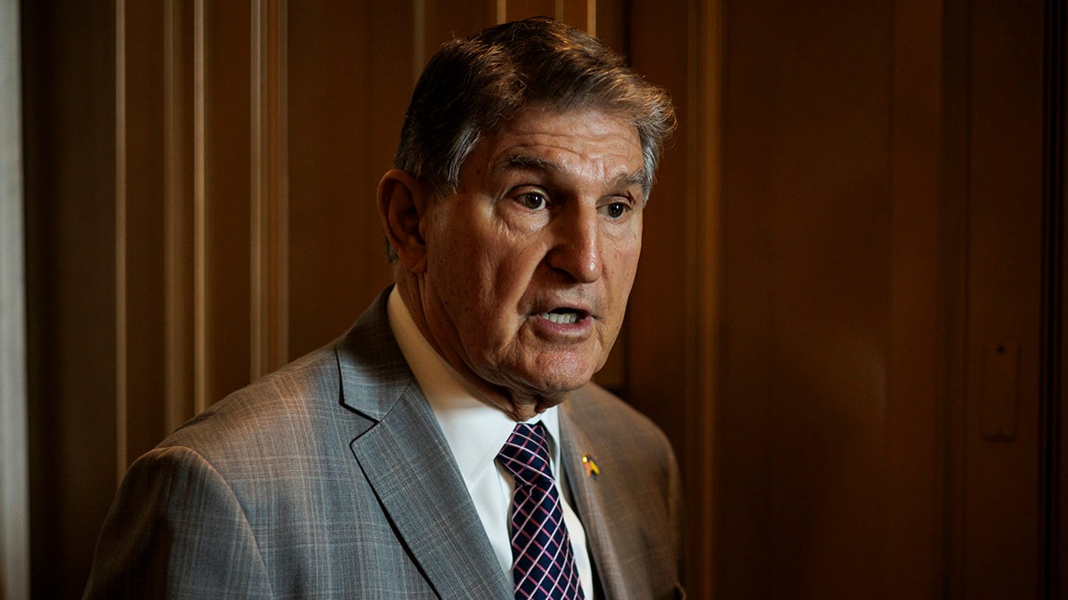 Joe Manchin in halls of Congress