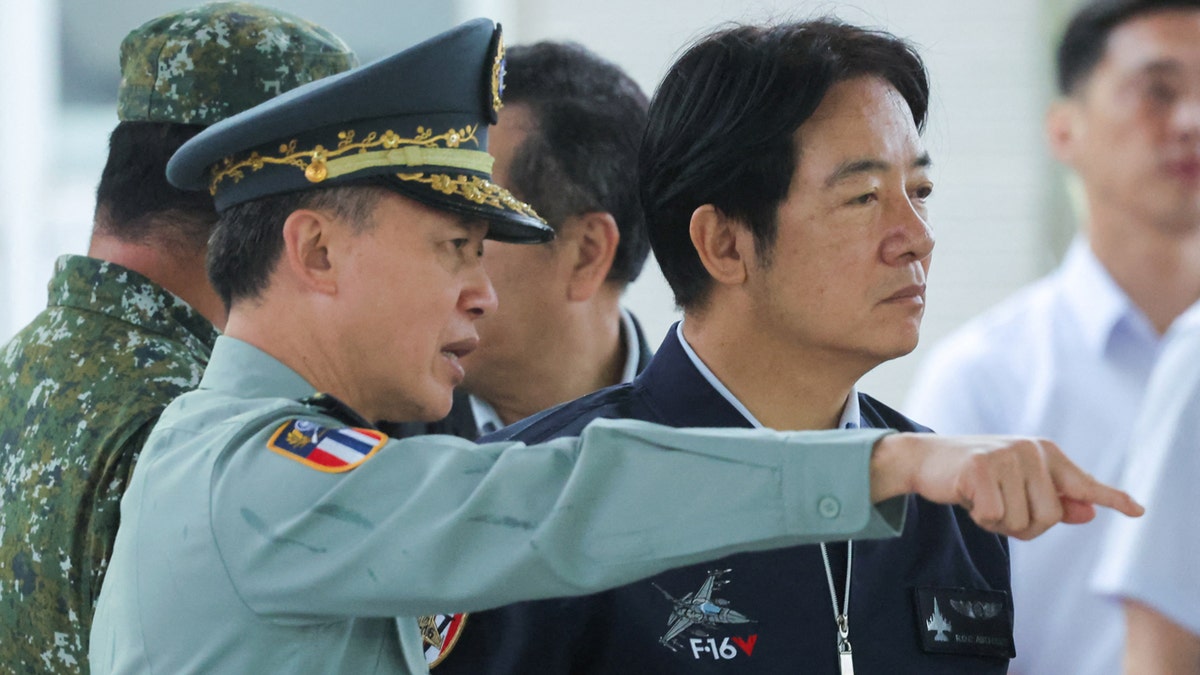 Taiwan's President Lai Ching-te visits soldiers and air force personnel in Hualien, Taiwan