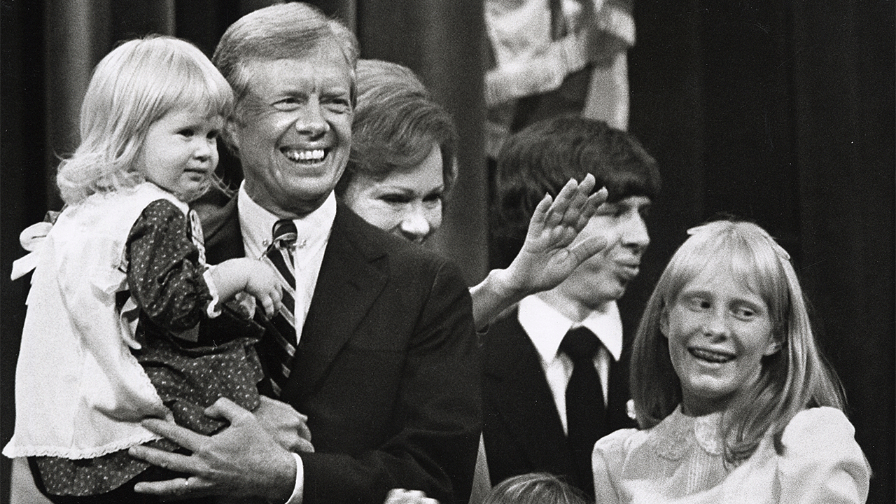 Jimmy Carter with his family