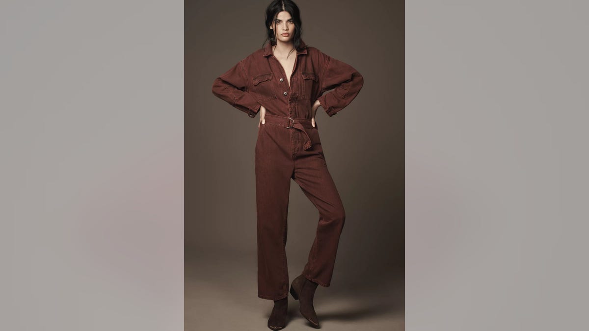 Jumpsuits are back in style this winter. 