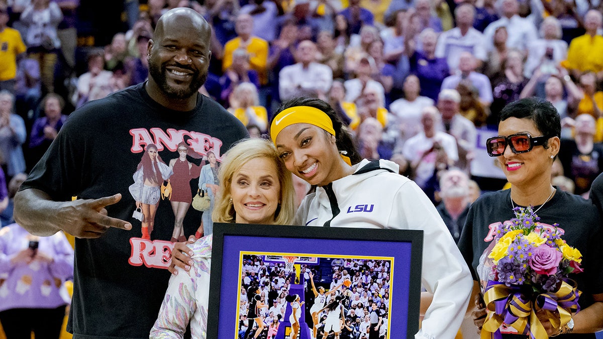 Angel Reese with her mother, Angel Webb Reese on the right