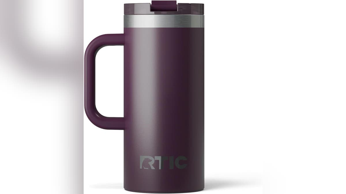 Choose the colorful and durable RTIC to-go mug. 