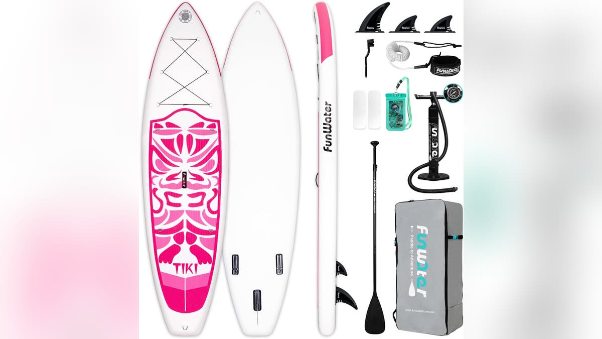 Take up paddleboarding with this low-cost inflatable board. 