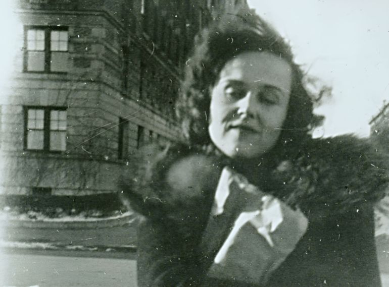 Joan Vollmer in an undated photo taken by Allan Ginsberg. [Courtesy of the Ginsberg Estate]