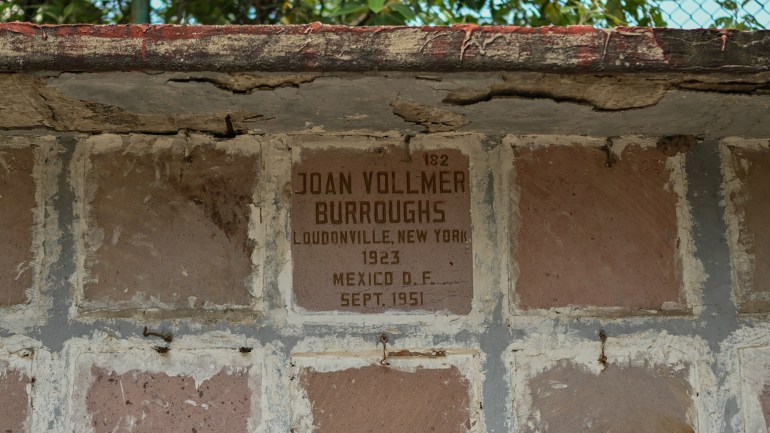 The final resting place of Joan Vollmer.