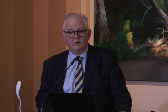 Athenaeum Club president Peter Brannighan told members in 2022 that the issue of admitting women as members was completely off the table for four years.