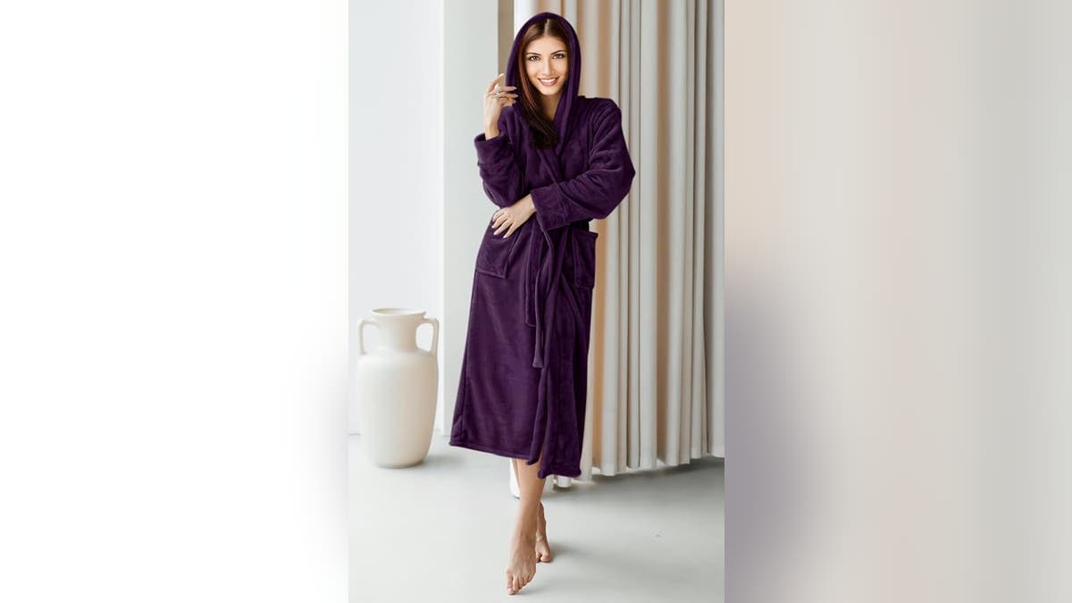 Drape yourself in plushness with this robe.