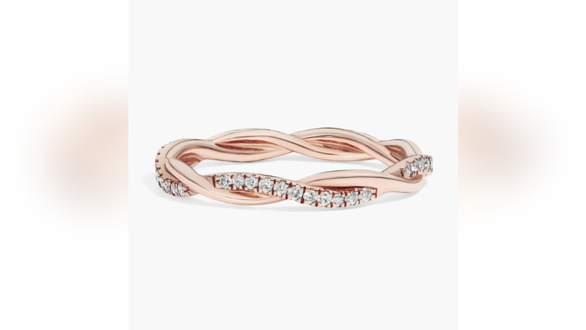 Any woman who loves rose gold will want this ring. 