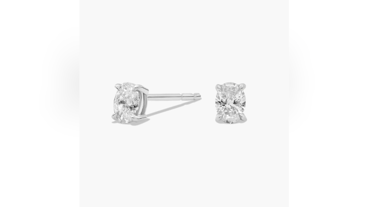 These diamond studs are a classic. 