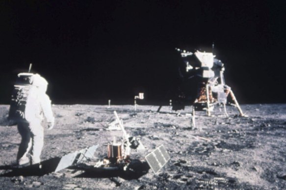 The moon landing is the subject of longstanding conspiracy theories.