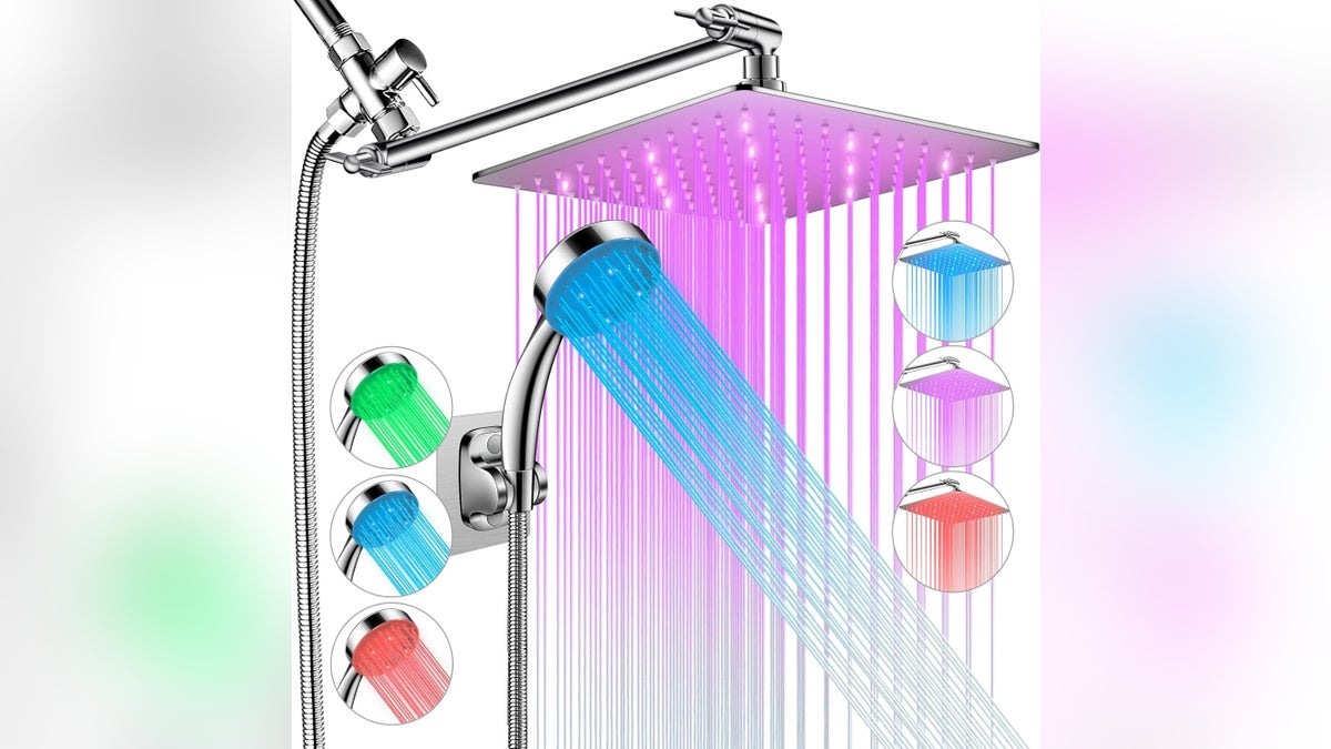 LED showerheads use water flow to power lights, creating a stunning shower experience. 