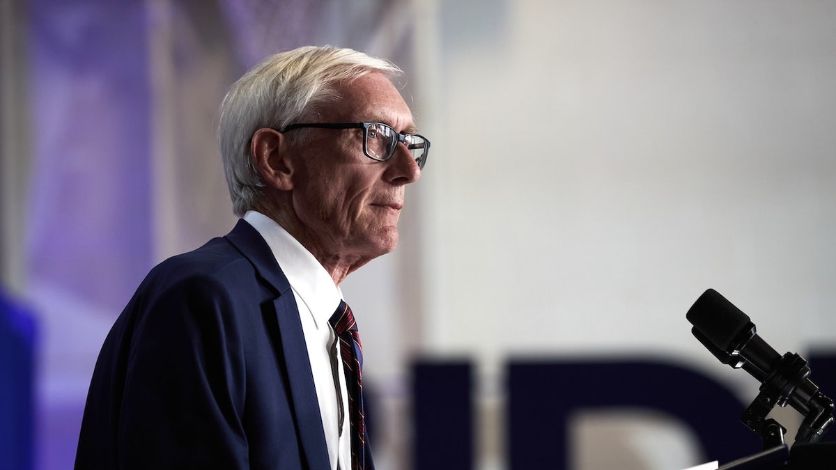 Tony Evers, governor of Wisconsin, during a campaign event