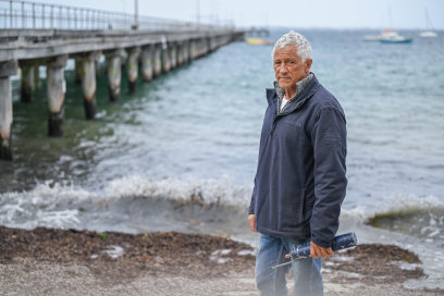 Kent Stannard at Flinders Pier.