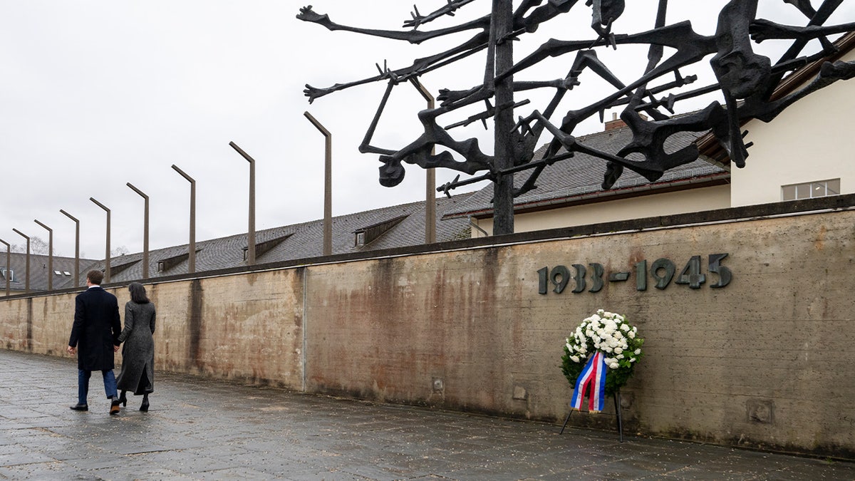 Vance and his wife Usha tour Dachau concentration camp