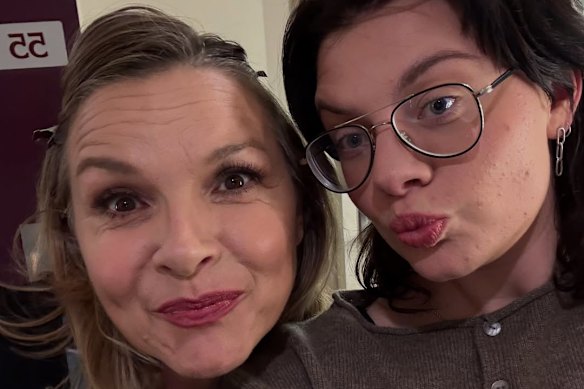 Justine Clarke (left) and Lotte Beckett star in the return season of the play Julia.