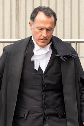 Defence counsel Colin Mandy, SC, outside court.