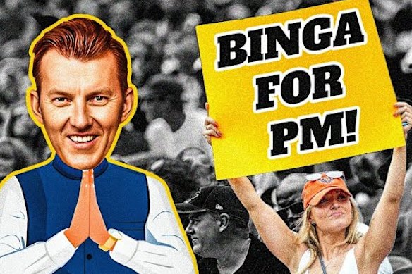 More than just a nickname, Binga became Brett Lee’s whole brand.