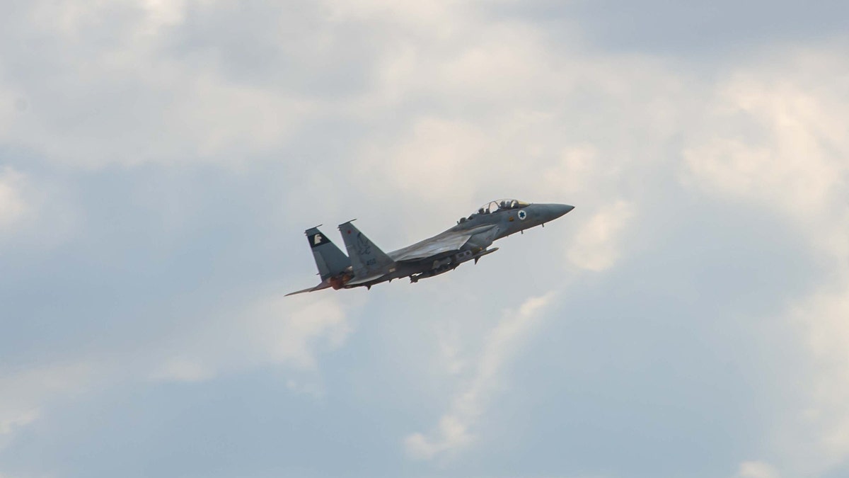 Fighter jet takes off 