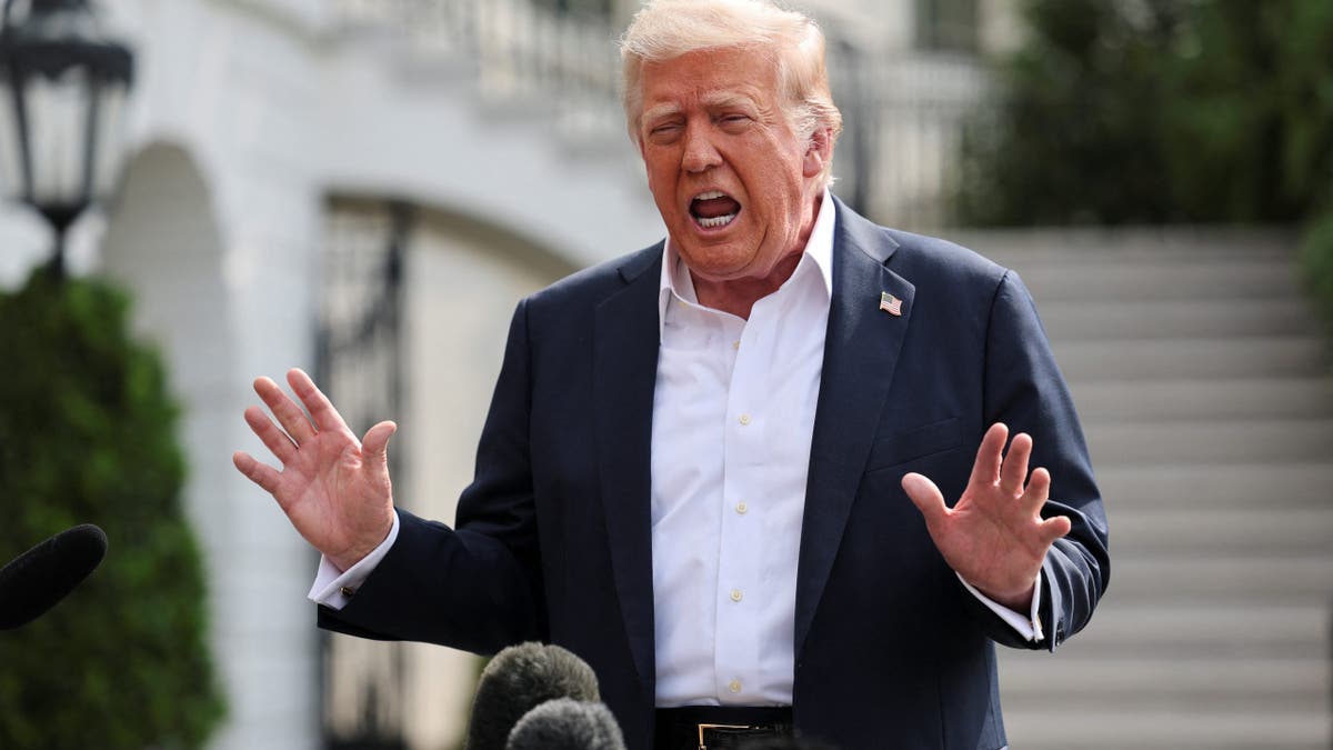 Trump at white house