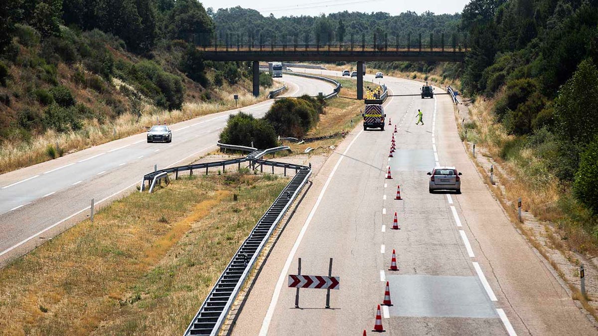 Crash site of Diogo Jota