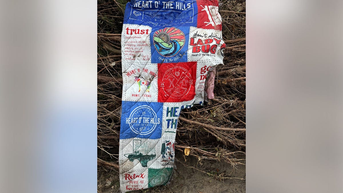 A quilt was found in Kerrville in the aftermath of Texas' extensive flooding.
