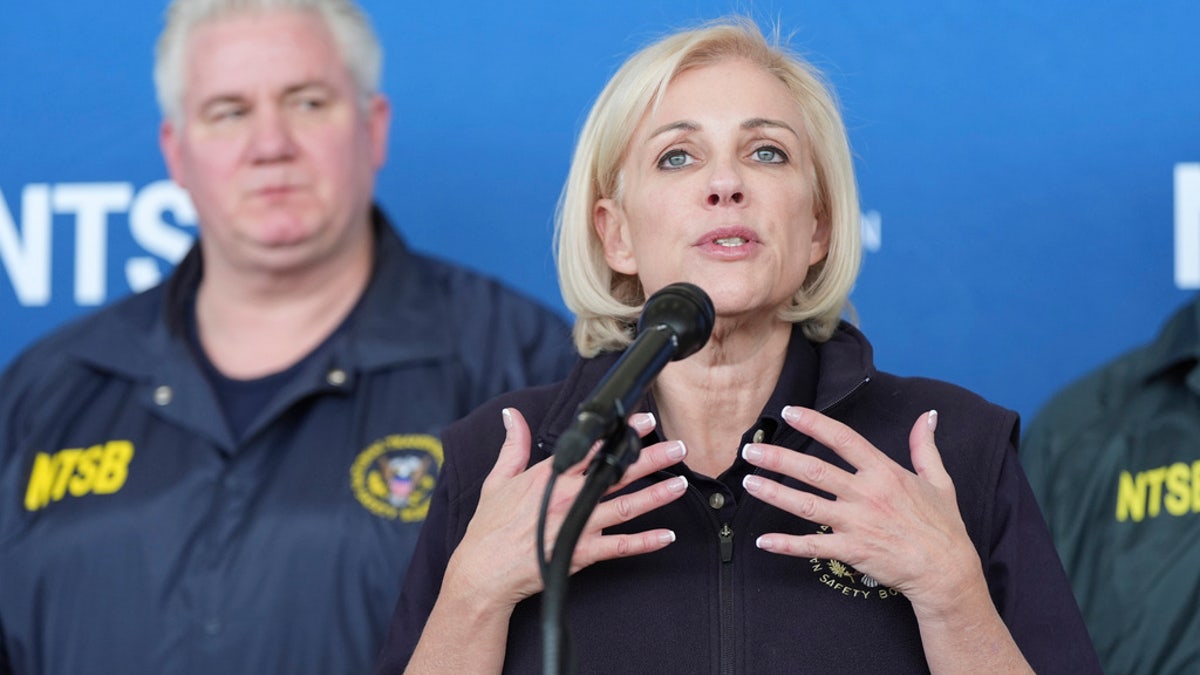 Jennifer Homendy during a press conference