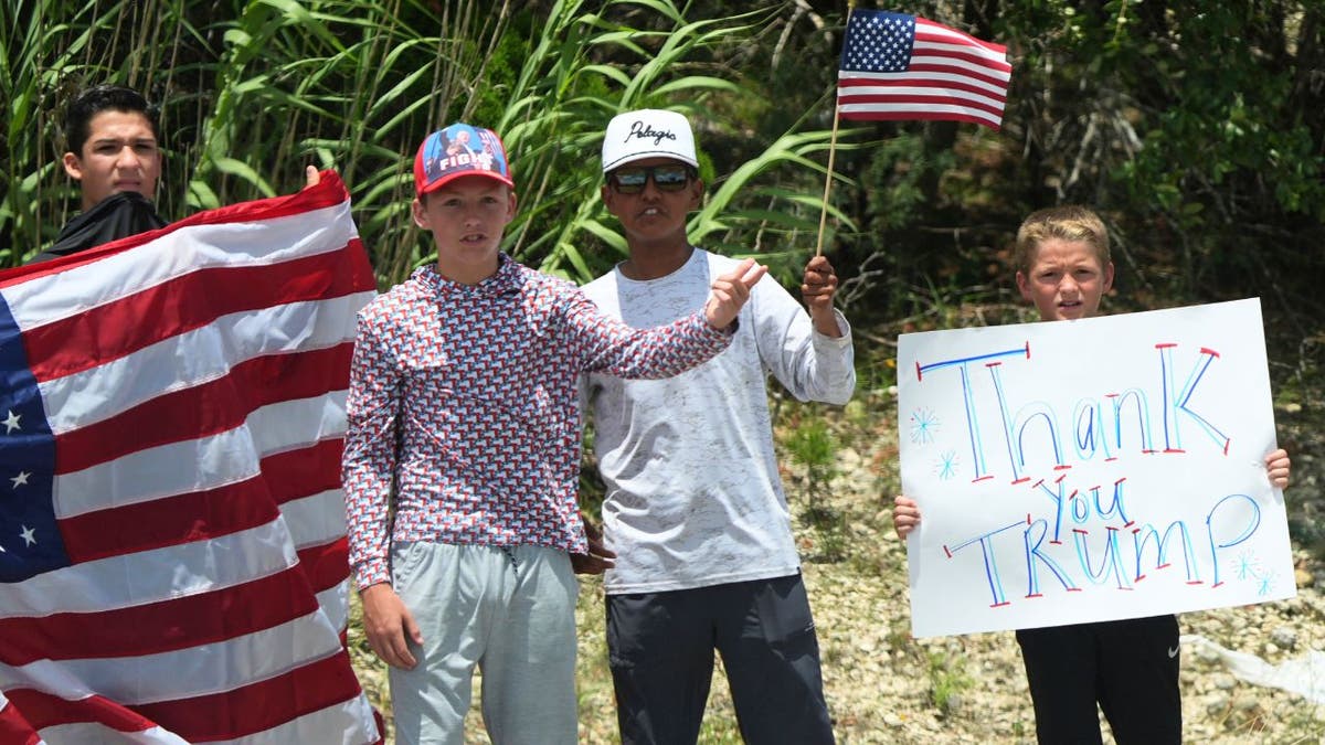 young trump supporters in Kerrville Texas