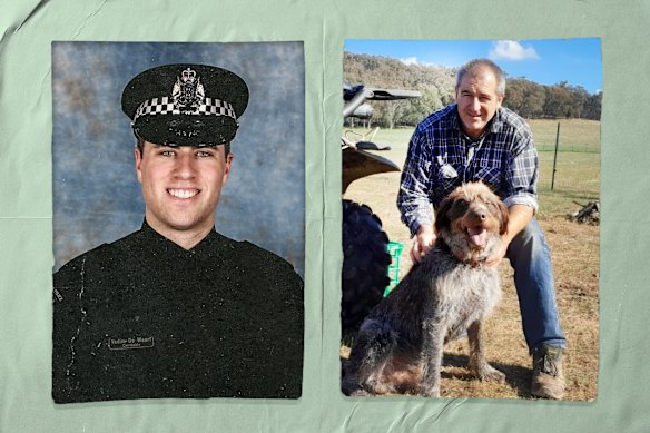 Fallen officers Vadim De Waart-Hottart and Neal Thompson.
