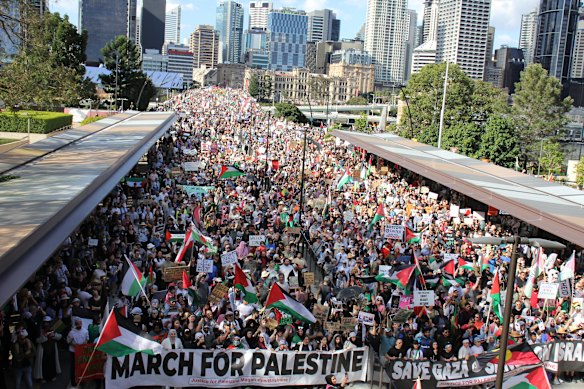 Organisers estimated at least 30,000 people joined the march.