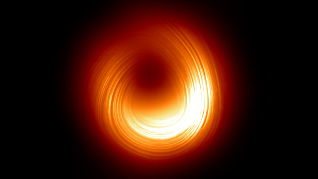 This black hole flipped its magnetic field