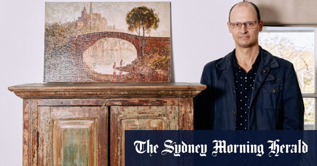 Davin thought his painting might be a Lloyd Rees. AI helped him confirm it