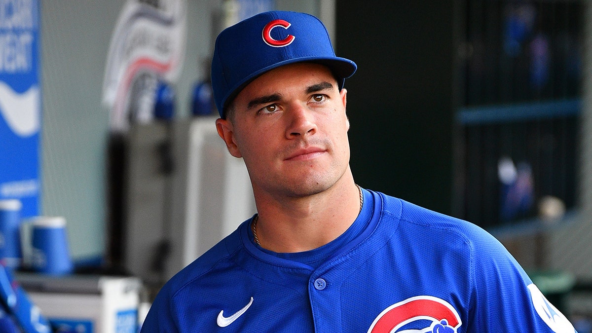 Matt Shaw looks on from dugout