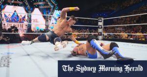 Premier Roger Cook scores selfie with wrestling superstar John Cena as WWE takes over WA