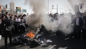 Ultra-Orthodox protesters in Jerusalem rally over Israel’s draft exemption as clashes break out