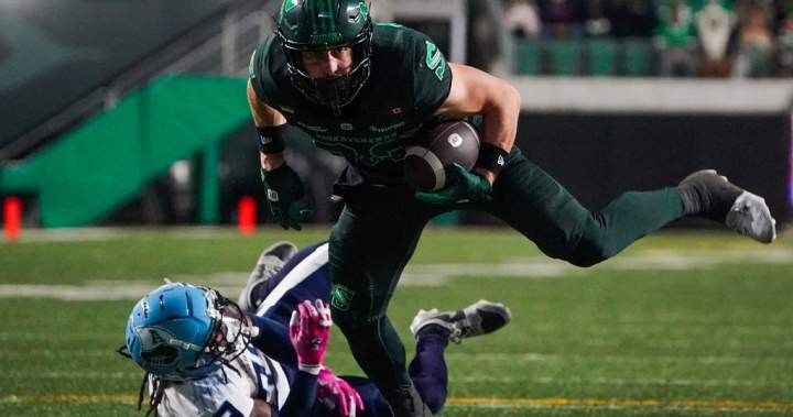 Riders clinch West Division with win over Argos