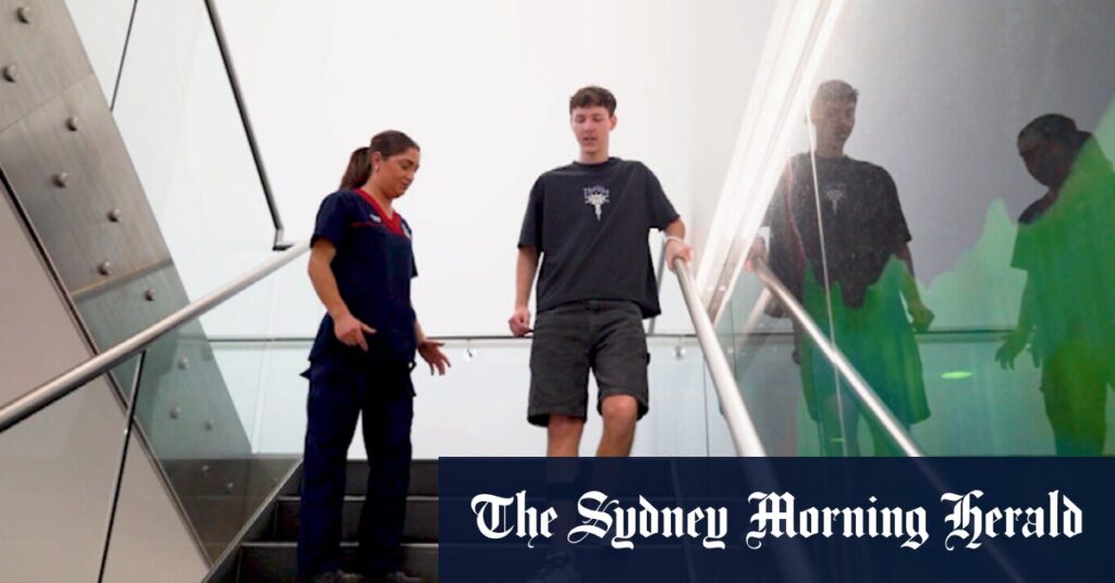 Perth teenager leaves hospital after spinal injury recovery