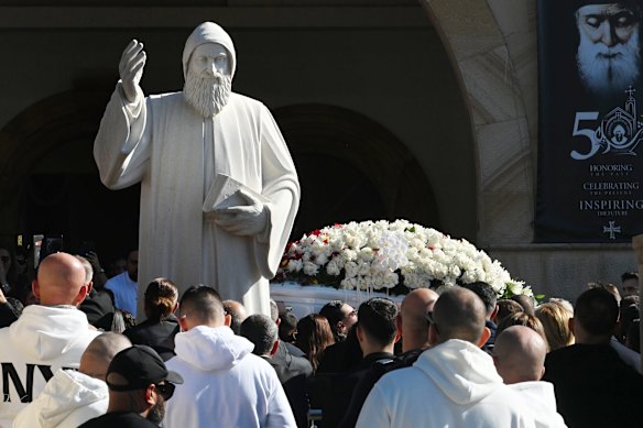 The funeral of John Versace.