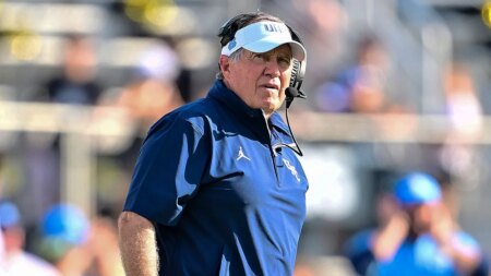 Bill Belichick defends struggling UNC football program using iconic Trump line