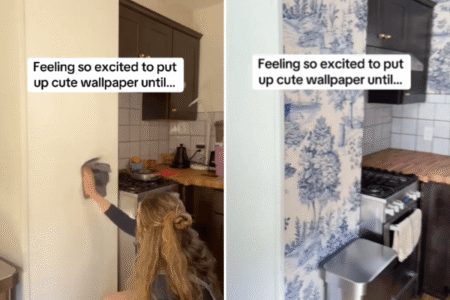 Woman Excited To Put Up ‘Cute Wallpaper’—Then She Looks Closer %%page%% %%sep%% %%sitename%% Woman excited to put up ‘cute wallpaper’—Then she looks closer