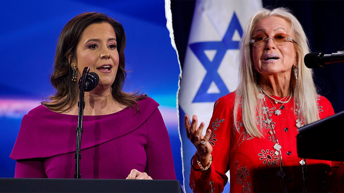 Elise Stefanik and Miriam Adelson