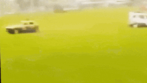 Demolition derby car ploughs into crowd, injuring nine