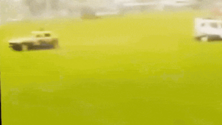 Demolition derby car ploughs into crowd, injuring nine