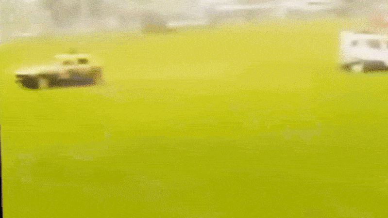 Demolition derby car ploughs into crowd, injuring nine